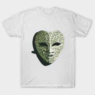 Mask Olive Green Shadow Silhouette Anime Style Collection No. 347 T-Shirt